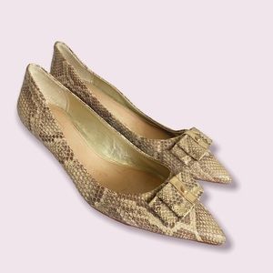 Coach snake print low heel